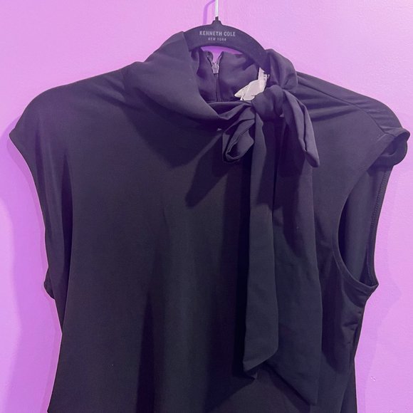 Calvin Klein Black Asymmetrical Top - Picture 2 of 4